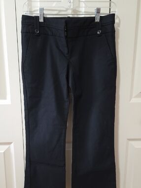 Petite. Women's Black Straight-Leg Pants